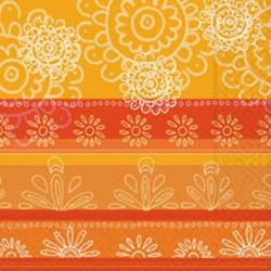 Fine ornaments orange